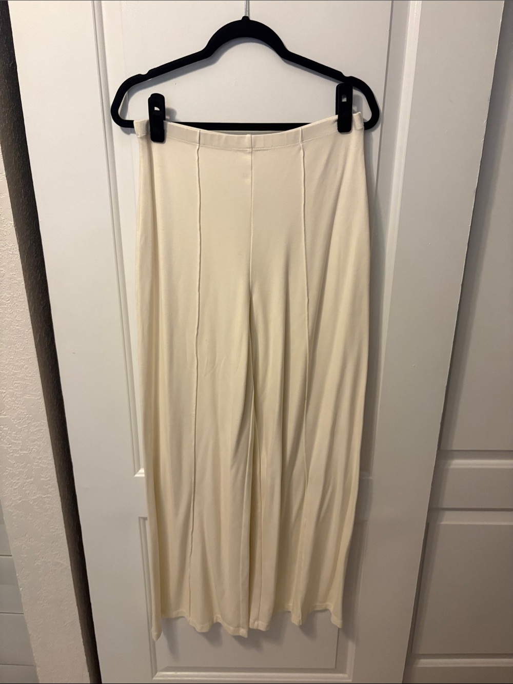 Max Studio Cream Wide-Leg Palazzo Pants
